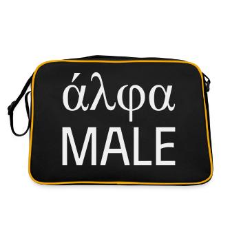 Lettre grecque alpha - Sac Retro - noir/or - Dos