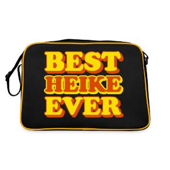 Heike prénom drôle cadeau - Sac Retro - noir/or - Dos