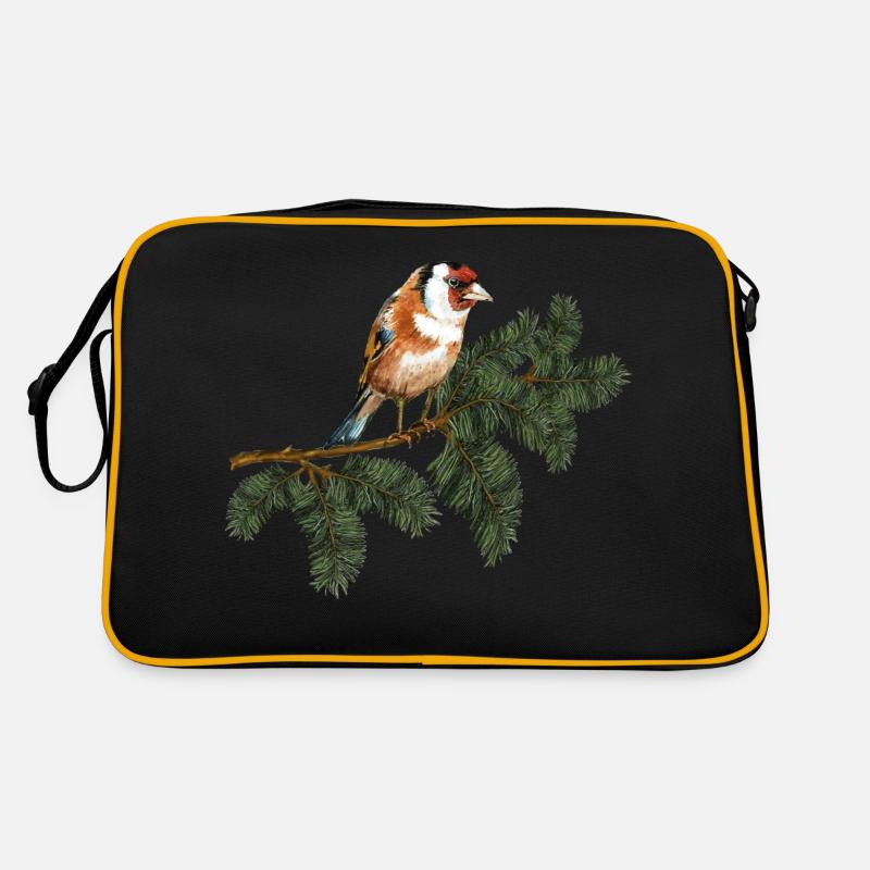 Oiseau coloré Sac Retro