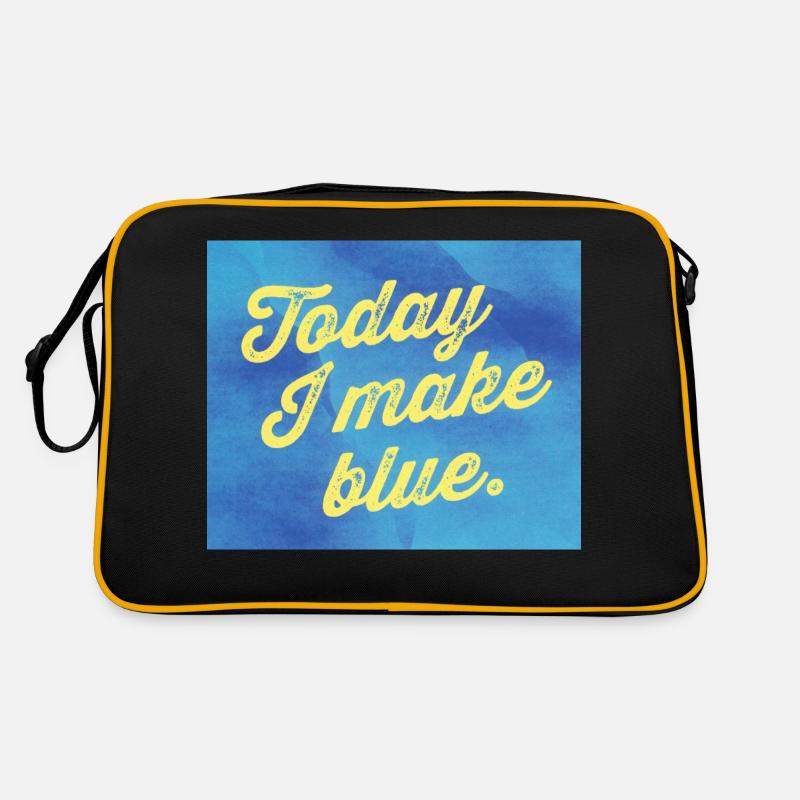 Today I make blue Retro Tasche