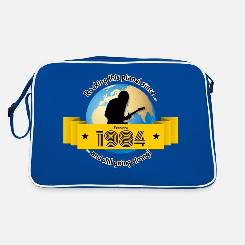 40. Geburtstag Rocking this planet since 02/1984 Retro Tasche
