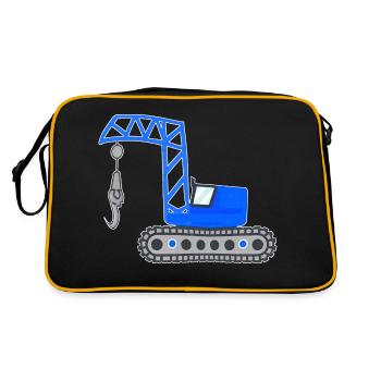 Grue bleue - Sac Retro - noir/or - Dos