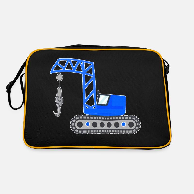 Blauer Kran Retro Tasche