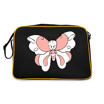 Papillon coloré > Graphique vectoriel - Sac Retro - noir/or - Dos