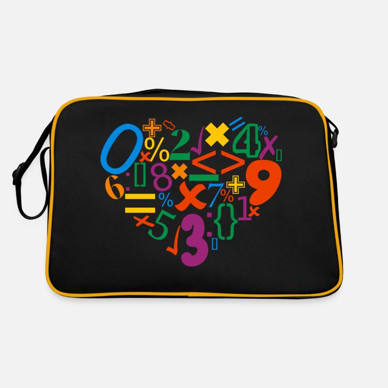 MATEMATIK - Retro Tasche - Schwarz/Gold