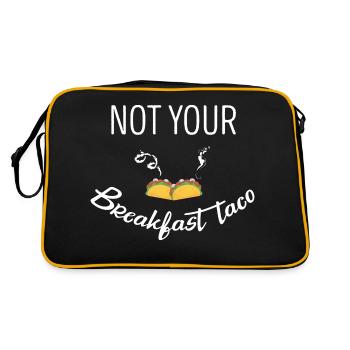 Pas votre taco de petit-déjeuner - Sac Retro - noir/or - Dos