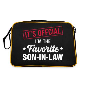 Gendre préféré, belle-mère ou beau-père - Sac Retro - noir/or - Dos