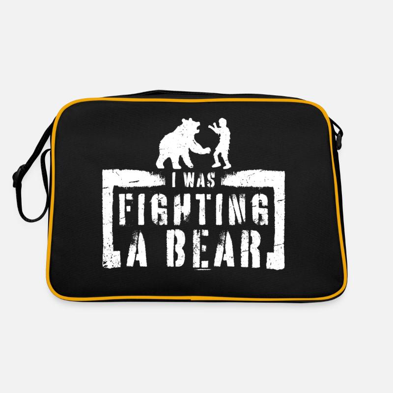 I Was Fighting A Bear Surgery Broken Arm Injury Retro Bag