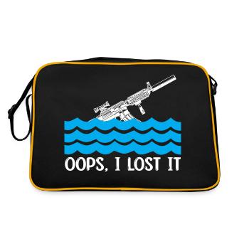 Oops I lost it 2nd amendment - Retro Bag - black/gold - Back