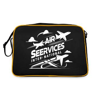 Air services international - Retro Bag - black/gold - Back