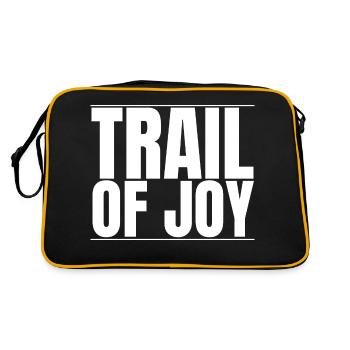 Happy Trail Riding Mountain Bike Trails - Retro Bag - black/gold - Back