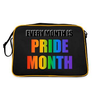 Chaque mois est le mois de la fierté - Sac Retro - noir/or - Dos