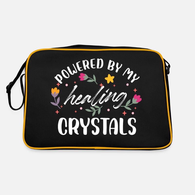 Powered By My Healing Crystals Lightworker Reiki Retro Bag