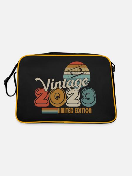 2023 - Retro Tasche - Schwarz/Gold - Hinten