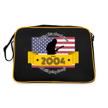 20ème Anniversaire Rocker cette planète depuis 08/2004 - Sac Retro - noir/or - Dos