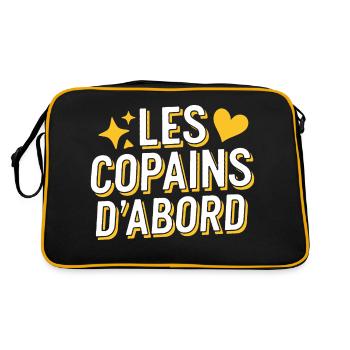 Les copains d'abord - Sac Retro - noir/or - Dos