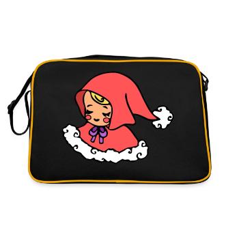 Doux enfant Jésus, ange pour Noël - Sac Retro - noir/or - Dos