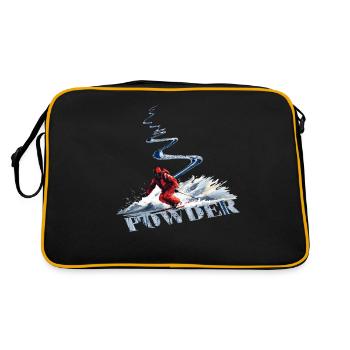 Downhill skiing Skiing Down - Retro Bag - black/gold - Back