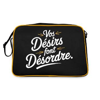 Vos désirs font désordre - Sac Retro - noir/or - Dos