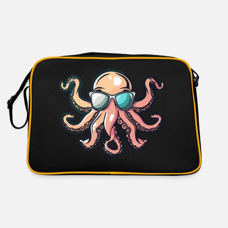 Oktopus Comic Cool Retro Tasche