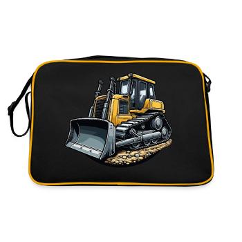 Bulldozer large - Retro Bag - black/gold - Back