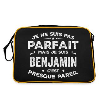 Benjamin A first name, a story, a personality - Retro Bag - black/gold - Back