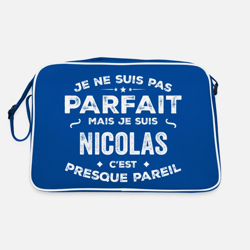 Nicolas Ein Vorname, eine Geschichte, eine Persönlichkeit Retro Tasche