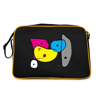 Bouldering Grips colour 3 - Retro Bag - black/gold - Back