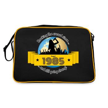 40. Anniversaire Qui fait vibrer la foule depuis 08/1985 - Sac Retro - noir/or - Dos