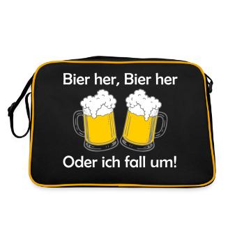 Des abeilles ici, des abeilles ici - oder ich fall um ! - Sac Retro - noir/or - Dos