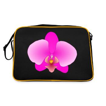pink orchid - Retro Bag - black/gold - Back