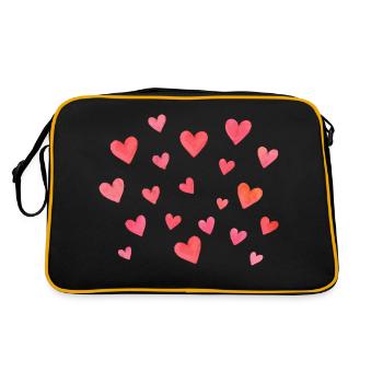 hearts - Retro Bag - black/gold - Back