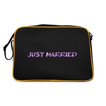 COUPLE. JUST MARRIED. bachelorette party. SAINT VALENTINE. MARIES - Retro Bag - black/gold - Back