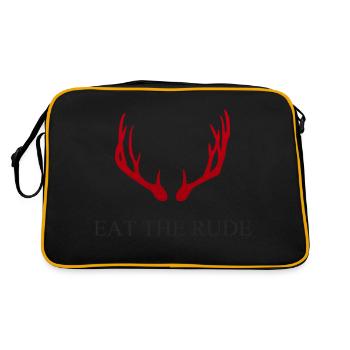 Hannibal - Eat the rude - Sac Retro - noir/or - Dos