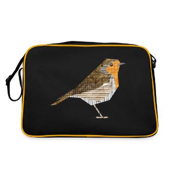 Robin - Retro Bag - black/gold - Back