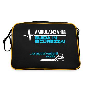 Ambulanza - Sac Retro - noir/or - Dos