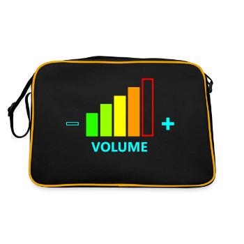 VOLUME UP MEN - Retro Bag - black/gold - Back