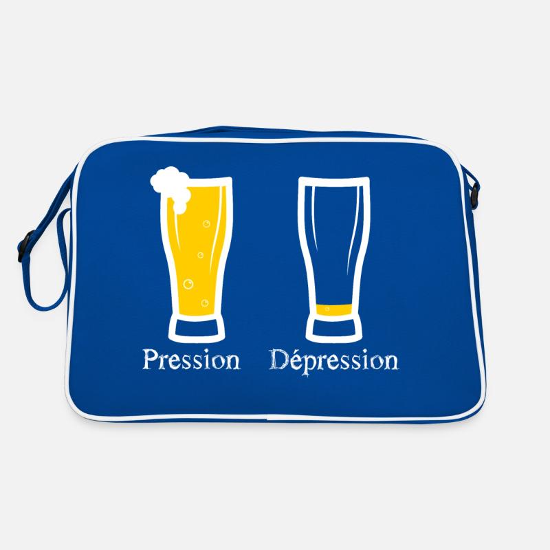 pression - depression - bière Sac Retro