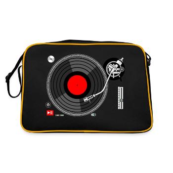 Dj Turntable - Retro Bag - black/gold - Back