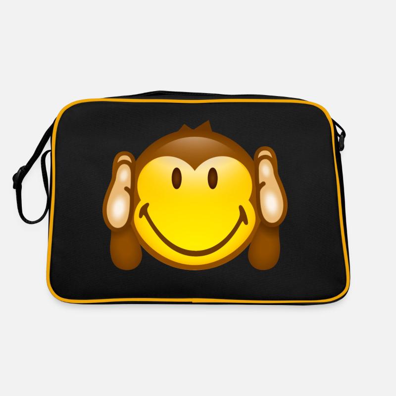 Smiley Monkey No hearing Retro Tasche