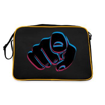 Main effet 3D - Sac Retro - noir/or - Dos