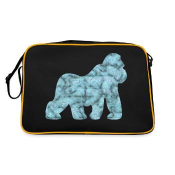 gorilla - Retro Bag - black/gold - Back