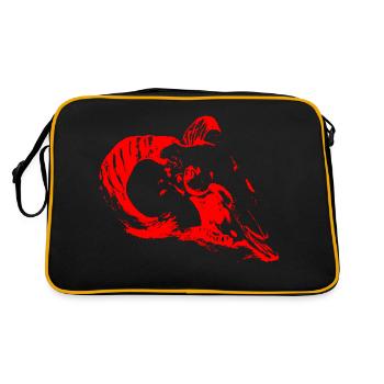 Mysterious Aries Skull (Red) - Retro Bag - black/gold - Back