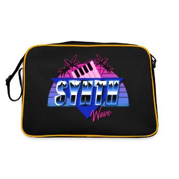 Synthwave - Retro Bag - black/gold - Back