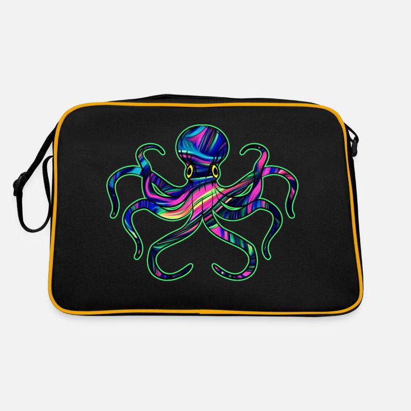 Octopus fluorescent by The Manzanita's Retro Bag