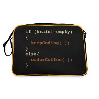 Developer Coffee - Retro Bag - black/gold - Back