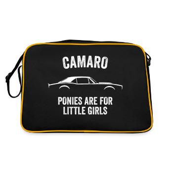 Slogan camaro - Sac Retro - noir/or - Dos