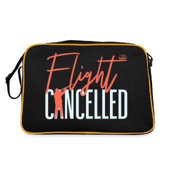 Flight Cancelled Skeet Clay Shooting - Retro Tasche - Schwarz/Gold - Hinten