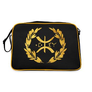 Z AMAZIGH BERBERE KABYLE EN OR - Sac Retro - noir/or - Dos