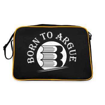 Né pour plaider avocat avocat - Sac Retro - noir/or - Dos